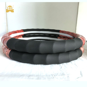 Cubierta de <span class=keywords><strong>volante</strong></span> de madera de color <span class=keywords><strong>brillante</strong></span> Cubiertas clásicas <span class=keywords><strong>Volante</strong></span> Cuero de Pu de alta calidad - Product Image 4