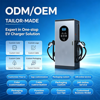 Chargeur rapide DC intelligent pour véhicules électriques, compatible OCPP, 60KW-480KW, IP65, interface CCS2/CCS1/GB, station de charge DC pour flotte et parking