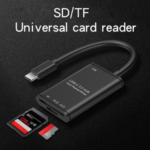 Đầu Đọc Thẻ YC-500 OTG 4 Trong 1 USB3.0 Đầu Đọc Thẻ Cắm Và Chơi Với USB/Loại C/SD/TF Khe Cắm Thẻ Nhớ Cho Máy Tính Điện Thoại Di Động - Product Image 3