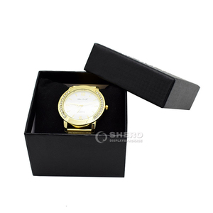 Luxury Matte Black Cardboard Watch <b>Packaging</b> Box Custom Printed Paper Case For Men Women Wrist Watch - Product Image 3