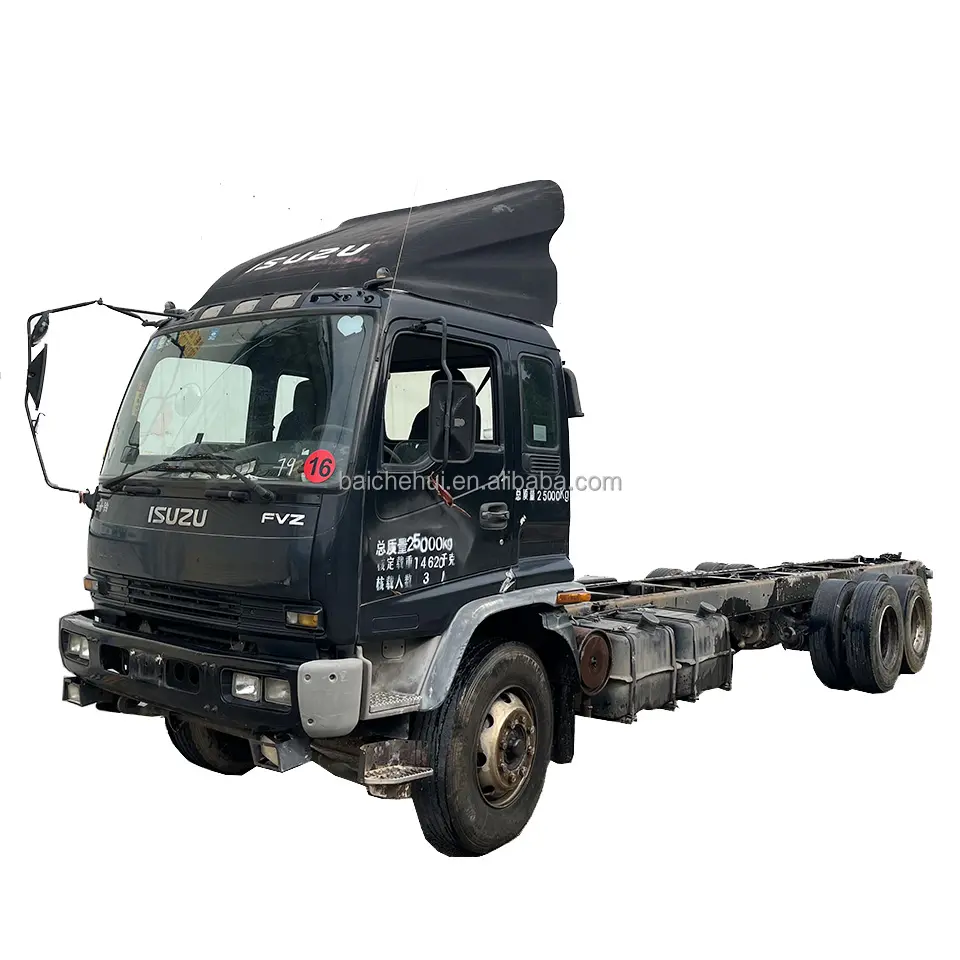 Sử dụng ISUZU xe tải fvz 6x2 xe tải động cơ diesel camion Chassis sử dụng xe tải