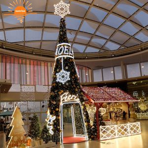 Décoration de centre commercial en plein air, arbres artificiels verts de 16 pieds, 20 pieds, 30 pieds, 40 pieds, arbres géants luxueux, arbre de Noël géant - Product Image 2