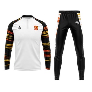 Tute da Allenamento Personalizzate Set Giacca da <span class=keywords><strong>Calcio</strong></span> Abbigliamento Uomo <span class=keywords><strong>Tuta</strong></span> da Riscaldamento per Allenamento di <span class=keywords><strong>Calcio</strong></span> e Basket - Product Image 5