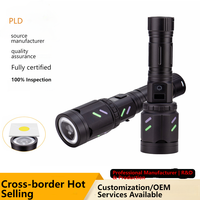 Lanterne tactique LED 26650 étanche IP65 d'extérieur, rechargeable USB Type-C, avec affichage numérique, zoom et portée 1000+ m