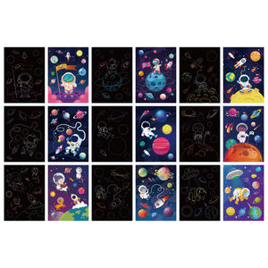 Papier à gratter magique pour enfants, <span class=keywords><strong>dessin</strong></span> animé, art à gratter, vente chaude - Product Image 3