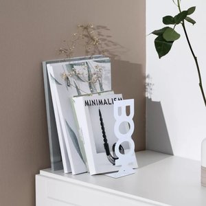 Modern Iron Metal Bookends Decorative Holder & Stopper for Office/<b>School</b> Desktop Organization Customized Designs Gift - Product Image 2