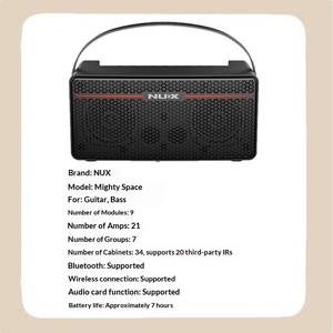 NUX Mighty Space Amplificatore Modellante Stereo Wireless da 30 Watt, Amplificatore Portatile Ricaricabile <span class=keywords><strong>per</strong></span> Chitarra e <span class=keywords><strong>Basso</strong></span> - Product Image 2