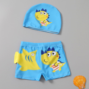 Qilang Maillot de bain pour garçons, bleu, motif dinosaure, vêtements de bain pour enfants - Product Image 3