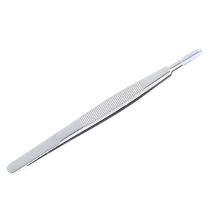 Pinzas Metálicas QT0001 con Ranura para Tornillos, para Ajustar Gafas y Joyería, Punta Suave, Herramienta de Acero Inoxidable - Product Image 1