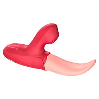 Vibrateurs Réalistes Effet Lèche-Langue et Succion, Jouets Sexuels pour Femme, Stimulateur Clitoridien Point G, Jouets Sexuels pour la Masturbation Féminine - Offre Spéciale