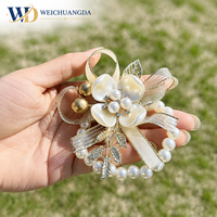 Korsase Pergelangan Tangan Sutra Mewah Pengantin Pengiring Pengantin Bunga Pernikahan Gelang Elegan Dekorasi Pesta Pernikahan Gelang Bunga Kustom Saudari
