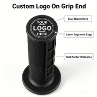 Poignées de guidon de moto antidérapantes en caoutchouc souple texturé gaufré 22 mm, ajustement universel pour Hengjian Z300 Kove K16 Dirt Bike