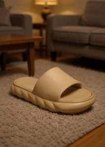 Sandali EVA da donna con punta aperta, colore solido, taglia 26, pantofole da casa ultra morbide e confortevoli per tutte le stagioni - Product Image 2