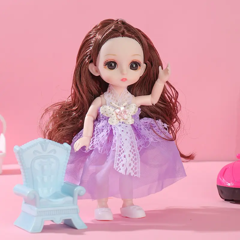 Commercio all'ingrosso a buon mercato nuovo arrivo moda BJD principessa bambole 17cm carino bellezza musica bambole per bambini