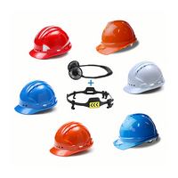 Casque de sécurité respirant pour travailleur de la construction d'été C avec équipement de protection de la tête du ventilateur de refroidissement intégré