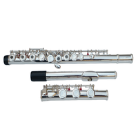 Wholesale Professional Silver-Plated Flute 17 Hole Performance Open Hole Closed Hole Dual Use Design WoodWind Instruments with E
