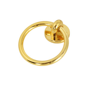 Furniture Handle Ring 60mm <b>Gold</b> Zinc Alloy Minimalist Drawer <b>Cabinet</b> Door Pull - Product Image 1