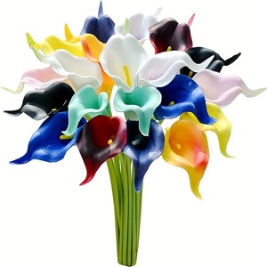 ดอกลิลลี่ประดิษฐ์ PU Calla แบบเสมือนจริงมากดอกไม้ปลอมสำหรับตกแต่งวันวาเลนไทน์ - Product Image 1