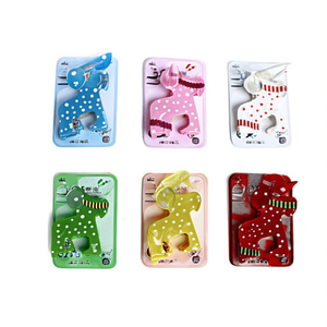 Fermagli per capelli da 7 cm con motivo a pois e cagnolino dei cartoni animati, 2 per colore - Product Image 2