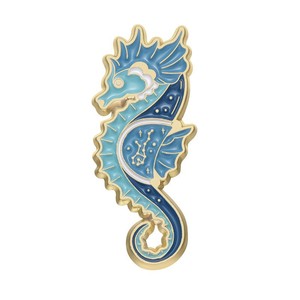 Pin de Esmalte Personalizado de Conejito Marino con Constelación, Broche de Aleación, Decoración para Mochila y Sombrero con Diseño de Océano Estrellado, Souvenir - Product Image 3