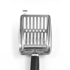 لوازم المرحاض الحيوانات الأليفة ، مغرفة الرمل القمامة دائم أسلاك الفولاذ المقاوم للصدأ فخ مجرفة فضلات القطط - Product Image 2