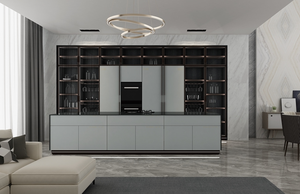 专业生产豪华欧式现代漆艺现成的厨柜 - Product Image 4