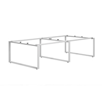 Cadre de table de travail de bureau moderne en métal sur mesure avec revêtement en poudre, pieds fabriqués en usine pour hôtels et coworkings