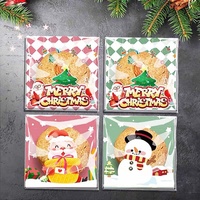 Kerstdecoratie Bakken Voedsel Fruit Verpakkingen Kleefzakken Kerstcadeauverpakkingen Zelfklevende verzegelzakken