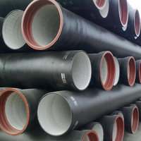 Tuyau en fonte ductile de 500 mm, prix, normes C25 C30 C40, raccords DN 150, tuyau en fonte ductile revêtu d'époxy bleu avec doublure en ciment