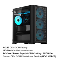 Boîtier PC Gaming ATX MATX ITX Mid-Tower 350M OEM ODM Personnalisé 4000D RS Micio avec Panneau en Maille et Flux d'Air Élevé