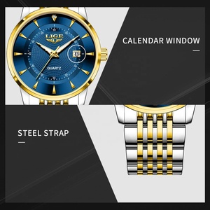 Montre-bracelet à quartz pour homme en acier inoxydable, avec calendrier, étanche 3 ATM, style professionnel et tendance, personnalisation de logo en gros - Product Image 5
