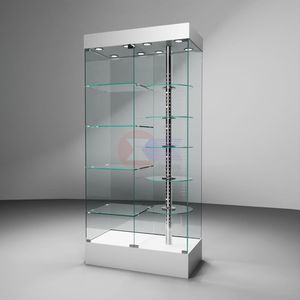 Xoay đứng hiển thị Showcase Nội với <span class=keywords><strong>LED</strong></span> ánh sáng đứng tủ kính mát hiển thị đứng hiển thị Showcase - Product Image 3