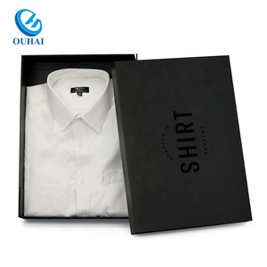 Hộp Giấy Gói Quần Áo Bán Lẻ Sang Trọng Màu Đen Mờ Thiết Kế Tùy Chỉnh Hộp Giấy Đóng Gói Quà Tặng Có Logo UV Cho Quần Áo Áo Áo Thun - Product Image 1