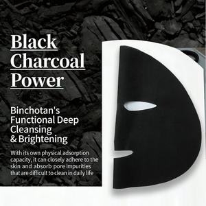 Y292 OEM Japón, Fibra de Carbón Vegetal Binchotan, Tela Negra de Limpieza, Tela No Tejida para Hombre, Material para Mascarilla Facial para Hombre - Product Image 4