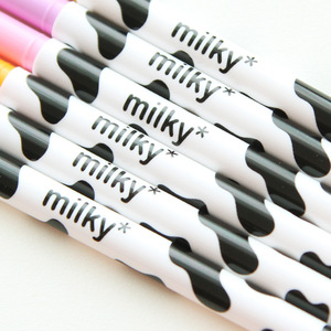 Venta al por mayor de dibujos animados de La Vía Láctea vaca 12 colores de plástico de la cabeza de la pluma de Gel - Product Image 4
