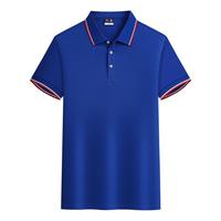 Groothandel op maat geborduurde effen bedrukte logo heren werk golf zakelijke shirts anti-pilling ademend korte mouw