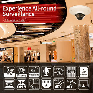 DH IPC-EB5541-AS 5MP 180 CMOS WizMind Fisheye Pan-Tilt Wide Angle Network IP <b>Camera</b> Night Vision <b>Motion</b> Detection Cloud IP67 - Product Image 4