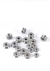 Oluklu minyatür rulman U oluk V oluk 624V 624U 623VU 604UZZ aşırı tel kasnak rulo çektirme - Product Image 2