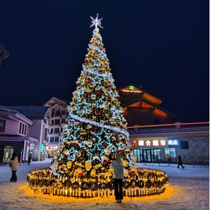 Toptan ürün büyük uzun boylu noel ağacı IP65 3D Morden Led noel Motif ışıkları - Product Image 1