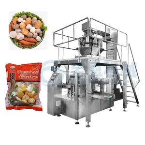 Chuẩn bị các món ăn của đông lạnh Pasta đông lạnh thịt miếng đông lạnh hỗn hợp rau PREMADE Túi máy đóng gói