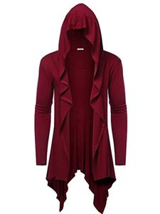 Chaqueta con Capucha Retro de Halloween de Alta Calidad, Cárdigan Largo, Chal Plisado, Abrigo Medieval Renacentista para Cosplay para Hombre - Product Image 3