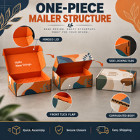 Boîte d'expédition personnalisée avec logo pour les petites entreprises, les fournitures de papeterie, les fournitures artistiques, les boutiques de détail et les cadeaux créatifs