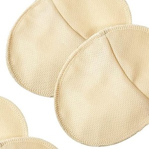 Protège-aisselles pour femmes 11CMx14CM, couleur chair claire, blanc, noir, en tissu non tissé, absorbant la transpiration, lavables, pour usage quotidien - Product Image 4