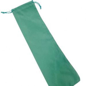 Sac à cordon en velours vert sur mesure, grande taille, sac en velours - Product Image 3