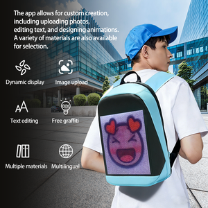 <span class=keywords><strong>Zaino</strong></span> Intelligente a LED con Doppio Spallaccio e Display Pubblicitario Programmabile Tramite APP - Product Image 6