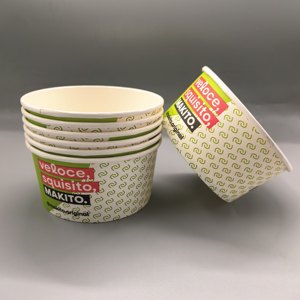 Gobelet à soupe jetable personnalisé pour la restauration rapide, bol à salade de fruits en papier kraft - Product Image 3