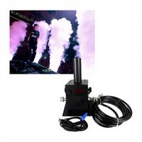 Machine à Jet de CO2 3-en-1 en Métal Électrique avec Effet de Fumée et Brouillard pour Scène, DJ et Club, Portée 8-10m, 12x3W LED RGB DMX