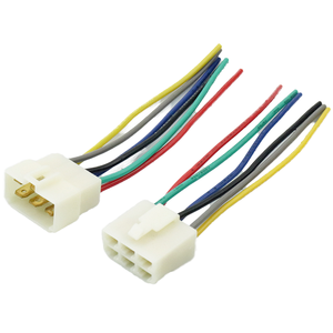 ชุดขั้วต่อรถมอเตอร์ไซค์ 6 พิน 6.3 มม. 12V แบบตัวผู้และตัวเมีย พร้อมหน้าสัมผัสทองแดงและตัวเรือน ABS สำหรับยานยนต์ - Product Image 1