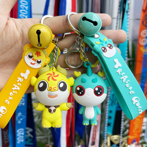 พวงกุญแจการ์ตูนน่ารักแบบขายส่ง พวงกุญแจพีวีซี 3 มิติ แบบสั่งทำได้ - Product Image 1