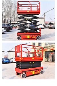 6m 8m 10m Hydraulic Elevator <b>Vertical</b> <b>Mast</b> Scissors <b>Lift</b> Electric Aerial Work Platform - Product Image 4
